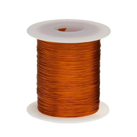 Magnet Wire, 240C, Heavy Build Enameled Copper Wire, 30 AWG, 8 Oz, 1566Ft Length, 00121 Dia, Nat